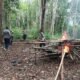 Gerak Cepat Polisi, Arena Sabung Ayam di Hutan Sebalang Kapuas Hulu Dibongkar dan Dibakar
