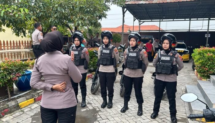 Polwan Jenggala Presisi Polresta Sidoarjo Patroli Roda Dua, Jaga Kamtibmas Tetap Kondusif