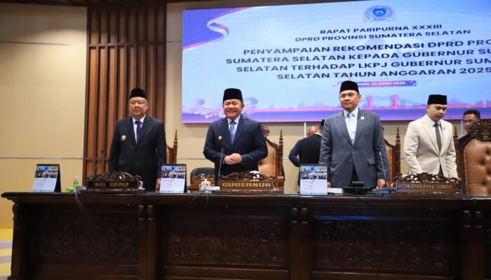 DPRD Sumsel Setujui LKPJ 2025, Herman Deru: Rekomendasi Jadi Dasar Kebijakan ke Depan