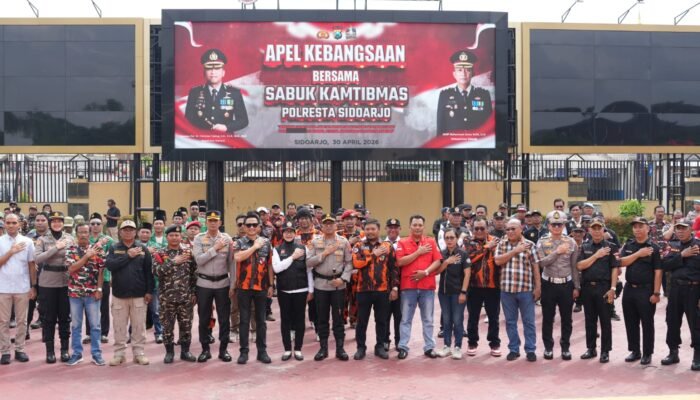 Polresta Sidoarjo Gelar Apel Sabuk Kamtibmas, Perkuat Sinergi Lintas Sektoral
