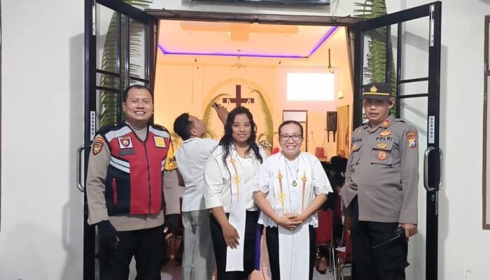 Polisi Sidoarjo Amankan Gereja, Pastikan Ibadah Jumat Agung Berlangsung Khidmat