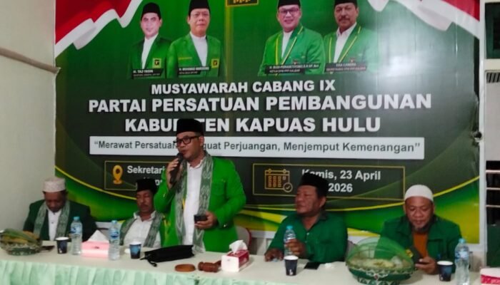 Muscab PPP Kapuas Hulu 2026 Berjalan Demokratis, Optimistis Tambah Kursi di 2029