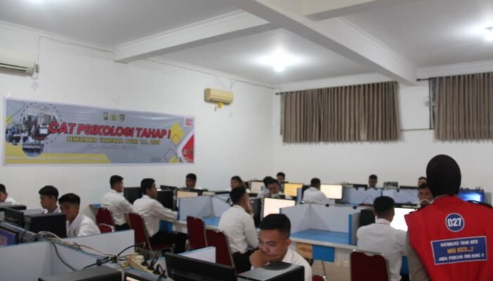 Tes Psikologi CAT Tamtama Polri di Polda Sumsel Diawasi Ketat