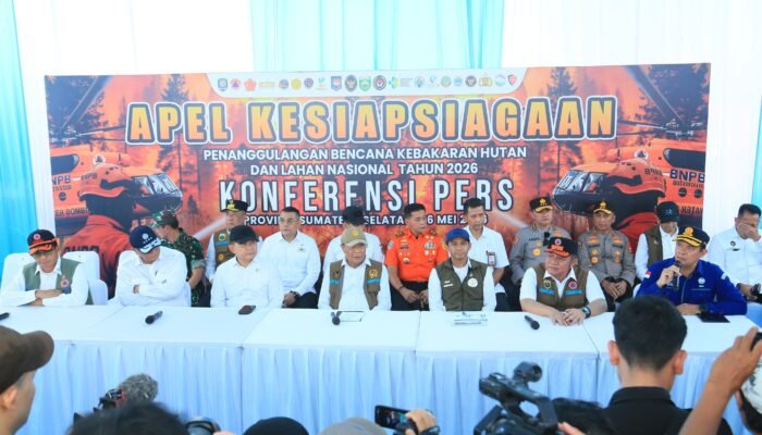 Menko Polkam Pimpin Apel Karhutla di Sumsel, Herman Deru: Jangan Lengah Meski Angka Menurun