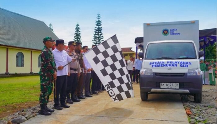 Bupati Karo Hadiri Launching Satuan Pelayanan Pemenuhan Gizi (SPPG) Yonif 125/Si’mbisa
