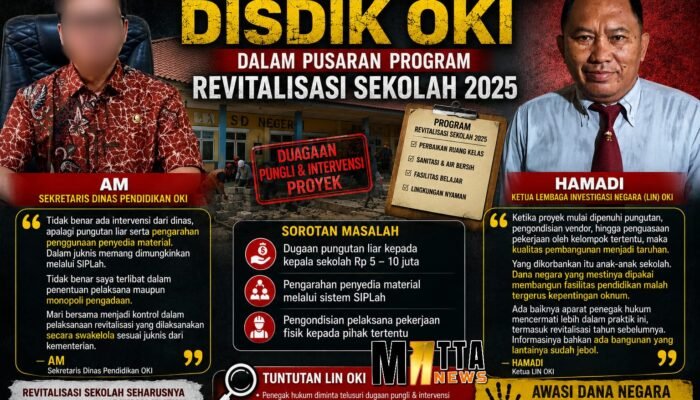 Menguak Dugaan Praktik Koruptif Oknum Pejabat Disdik OKI dalam Pusaran Revitalisasi Sekolah