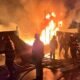 Poll BBM di Kota Jambi Terbakar Hebat, 5 Kendaraan Hangus