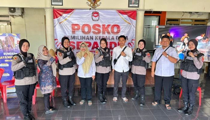 Jelang Pilkades Serentak, Polwan Jenggala Presisi Polresta Sidoarjo Intensifkan Patroli Cooling System
