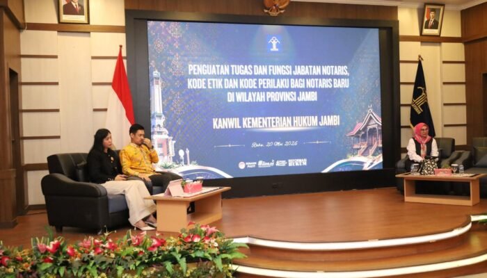 Kemenkum Jambi Perkuat Integritas dan Kode Etik Notaris Baru di Provinsi Jambi