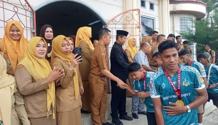 Sekwan Batang Hari Sambut Juara Liga IV Provinsi Jambi Persibri Batang Hari