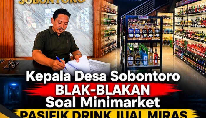 Kades Sobontoro Blak-blakan Soal Minimarket Pasifik Drink Tulungagung: “Saya Kaget, Baru Tahu Jual Miras Setelah Viral Disidak”