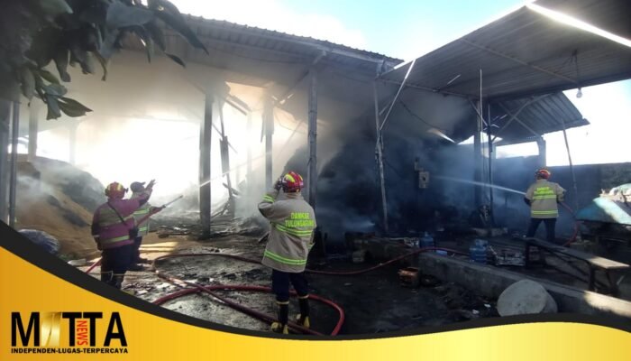 Pabrik Gula Merah di Sumbergempol Tulungagung Ludes Terbakar, Kerugian Ditaksir Capai Ratusan Juta 