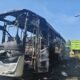 Bus Palala Terbakar di Bayung Lencir Muba, 23 Penumpang Selamat