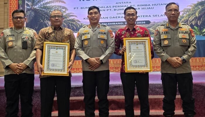 Perkuat Pencegahan Karhutla, Tiga Perusahaan Mitra APP Group Raih Penghargaan Polda Sumsel