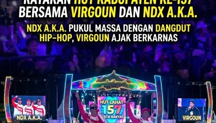 Malam Puncak Hari Jadi Kabupaten Lahat ke-157 Meriah, Hadirkan Virgoun dan NDX A.K.A