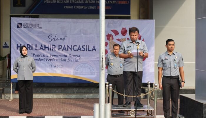 Hari Lahir Pancasila 2026, Kemenkum dan KemenHAM Jambi Teguhkan Komitmen Perkuat Persatuan Bangsa