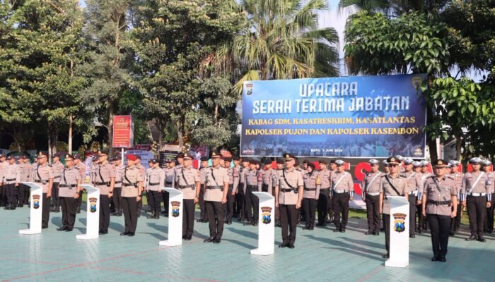 Tiga Pejabat Utama Polres Batu Resmi Berganti, Begini Amanat Kapolres