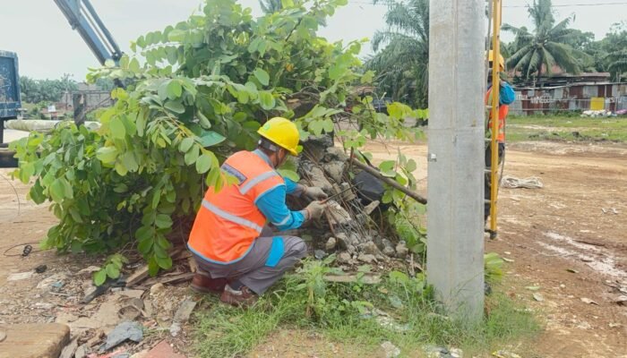 Respons Cepat PLN Amankan Tiang Listrik Retak Akibat Tabrakan, Keselamatan Warga Jadi Prioritas