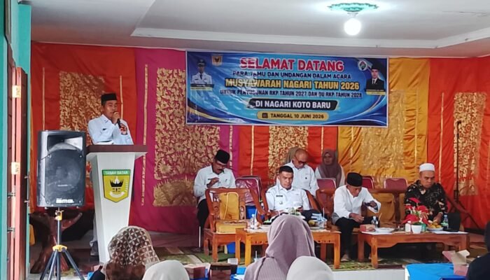Penyusunan RKP 2027 Dan DU-RKP 2028 Di Nagari Koto Baru Minim Dihadiri OPD