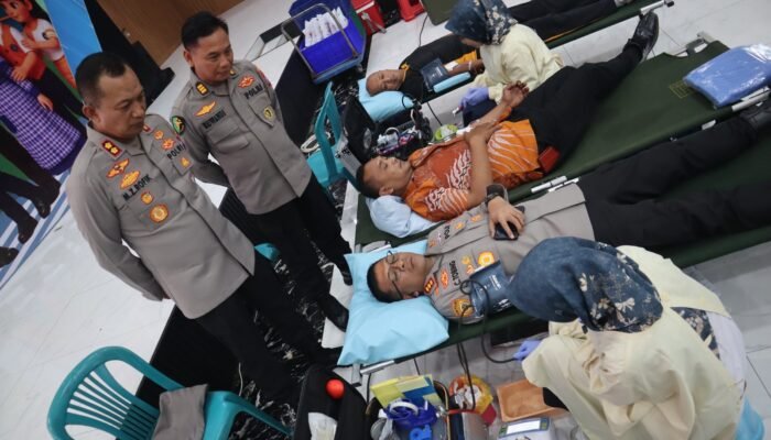 Jelang HUT Bhayangkara ke-80, Polresta Sidoarjo Diwarnai Aksi Donor Darah