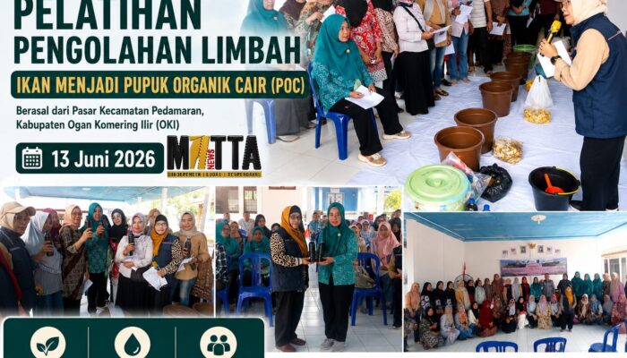 Forum DAS Sumsel Dorong Kecamatan Pedamaran Kembangkan Pupuk Organik dari Limbah Ikan