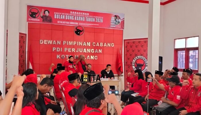 Bulan Bakti Bung Karno, Jadi Momentum DPC PDIP Kota Malang Berikan Manfaat Pada Lingkungan