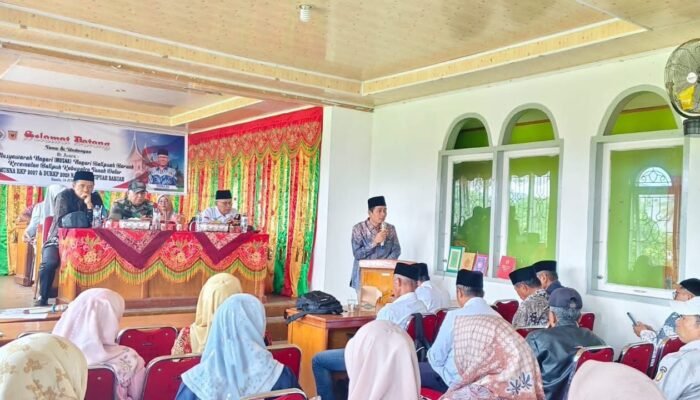 Camat Batipuh Apresiasi Kegigihan Wali Nagari Batipuh Baruah Bangun Nagari dari Berbagai Sektor