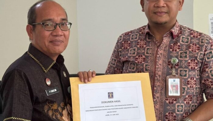 Kanwil Kemenkum Jambi Harmonisasi Dua Rancangan Regulasi Tanjabbar, Perkuat Arah Pembangunan dan Tata Kelola ASN