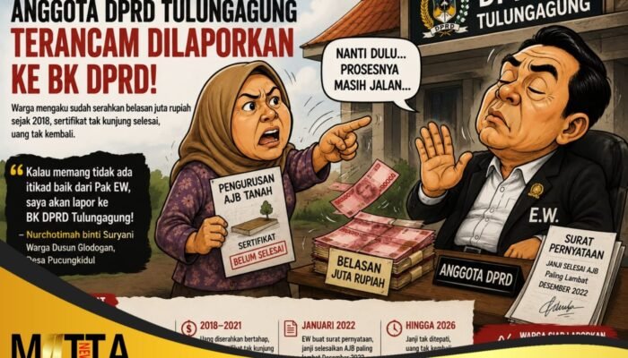 Diduga Terlibat Kasus Pengurusan AJB Tanah, Anggota DPRD Tulungagung Terancam Dilaporkan ke BK DPRD