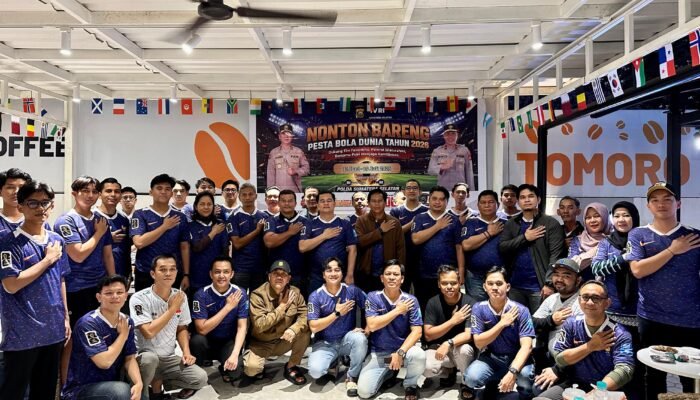Perkuat Kemitraan, Ditreskrimsus Polda Sumsel Manfaatkan Nobar Piala Dunia 2026