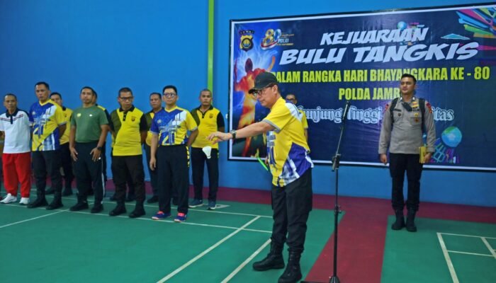 Polda Jambi Resmi Buka Kejuaraan Bulu Tangkis HUT Bhayangkara ke-80, Perkuat Sinergi Antarinstansi