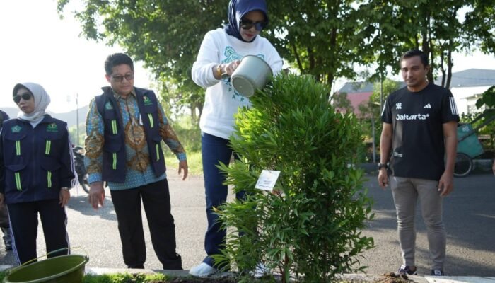 Hijaukan Sidoarjo, Wabup Mimik Libatkan ASN Tanam 1.300 Pohon Pucuk Merah