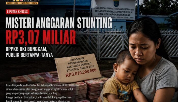 Misteri Anggaran Stunting Rp3,07 Miliar DPPKB OKI Dipertanyakan