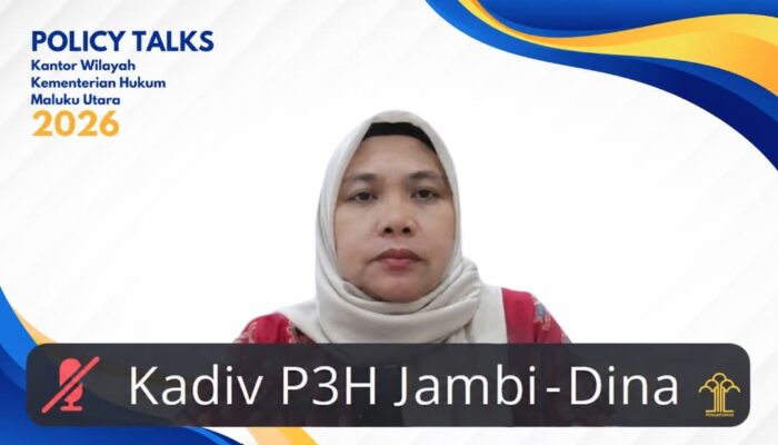 Bahas Penguatan Policy Brief Berbasis Bukti, Kanwil Kemenkum Jambi Ikuti Policy Talks Kemenkum Maluku Utara