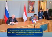 Perkuat Kerja Sama Hukum Internasional, Menkum RI Teken Kesepakatan Pertukaran Data dengan Jaksa Agung Rusia