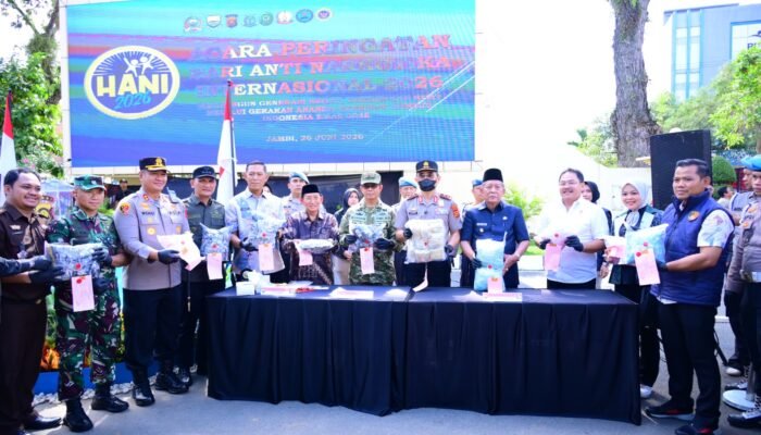 Peringati HANI 2026, Polda Jambi Musnahkan Sabu, Ekstasi dan Etomidate, Tegaskan Komitmen Perang Melawan Narkoba