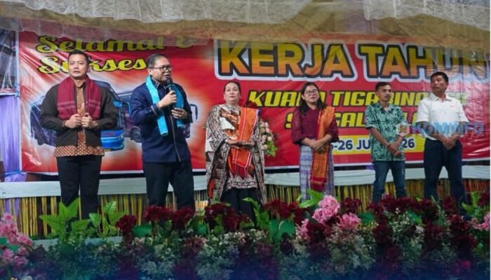 Wakil Bupati Karo Hadiri Perayaan Kerja Tahun Empat Desa di Kecamatan Tigabinanga