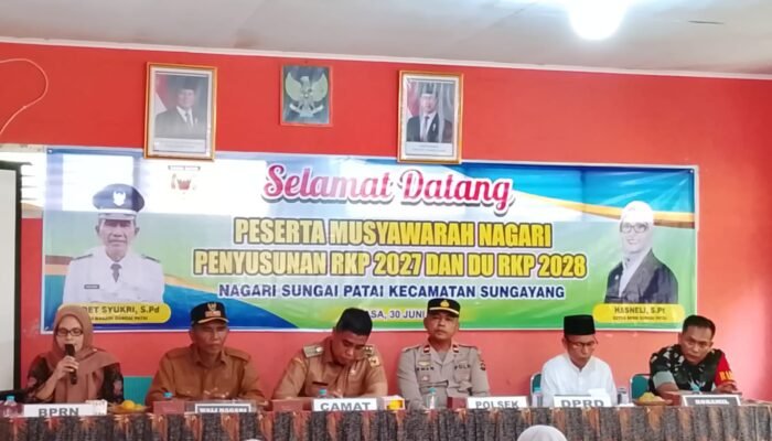 Wali Nagari Sungai Patai: Musyawarah Jadi Wadah Penyampaian Aspirasi Masyarakat