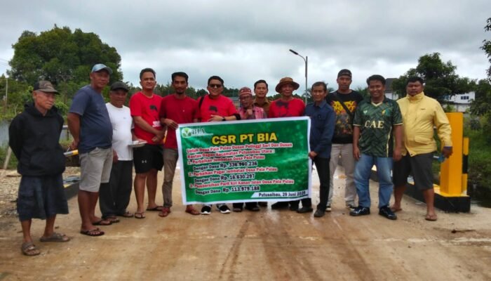 PT Borneo International Anugerah (BIA)  Realisasikan Renovasi Jembatan dan Pembersihan Parit di Desa Pala Pulau