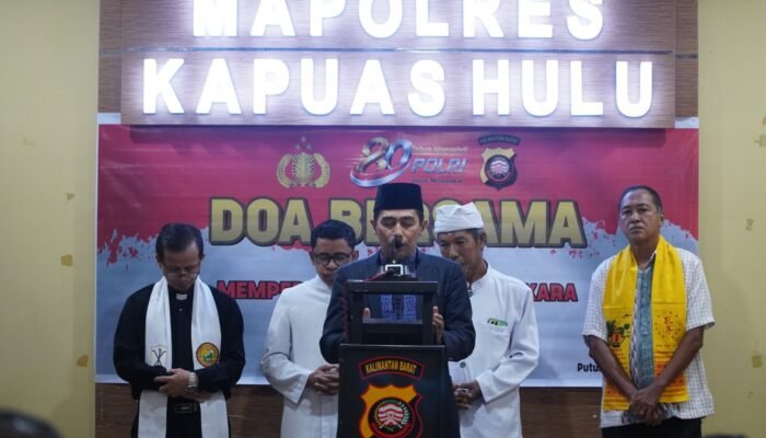 Satu Aula, Seribu Doa: Lintas Agama di Kapuas Hulu Bersatu Panjatkan Doa untuk Polri di Hari Bhayangkara ke-80