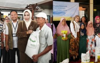 Mimik Idayana dan Sriatun Subandi Salurkan Bantuan Pangan untuk Ribuan Warga Sidoarjo
