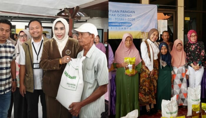 Mimik Idayana dan Sriatun Subandi Salurkan Bantuan Pangan untuk Ribuan Warga Sidoarjo