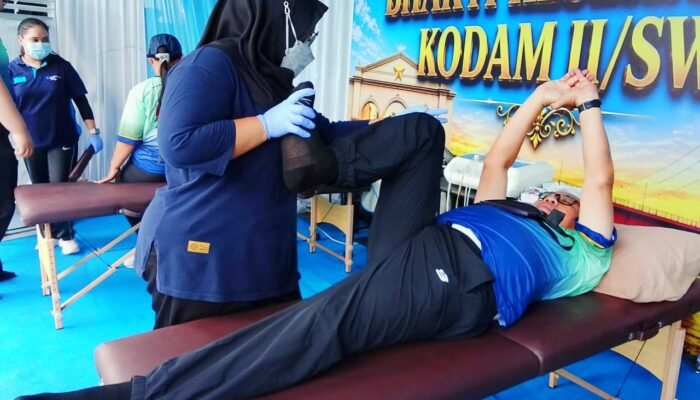 Bhakti Kesehatan Kodam II / Sriwijaya ‘Gandeng’ Fisioterapi Ivan Group