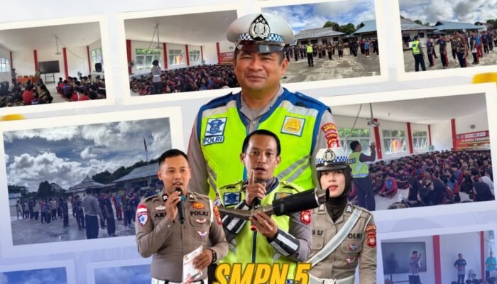 Satlantas Polres Kapuas Hulu Sosialisasi Tertib Lalu Lintas di SMPN 5 Pala Pulau