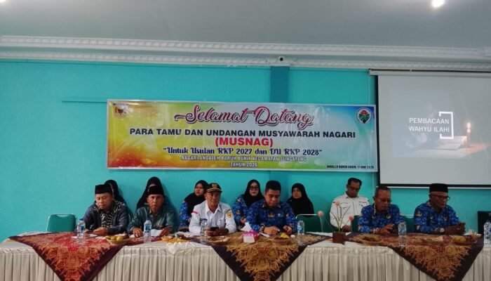 Sepakati Prioritas RKP 2027, Nagari Andaleh Baruh Bukit Gelar Musnag