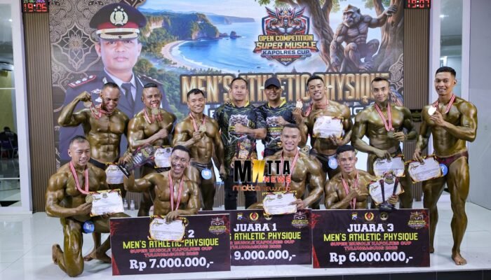 Super Muscle Kapolres Cup Tulungagung 2026 Sukses Digelar, Atlet dari Berbagai Daerah Adu Prestasi di Lima Kategori Bergengsi
