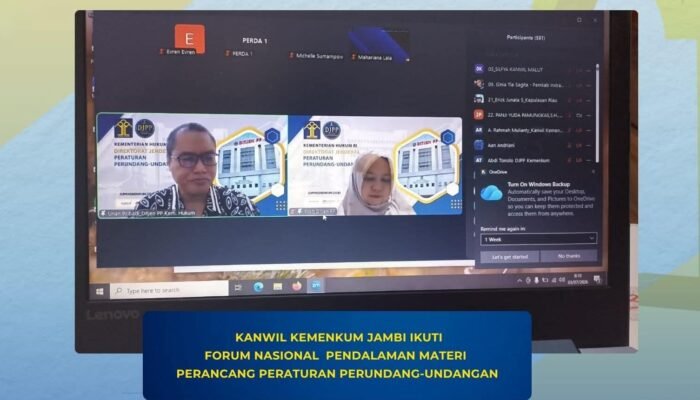 Kanwil Kemenkum Jambi Perdalam Metode Omnibus, Perkuat Kompetensi Perancang Regulasi