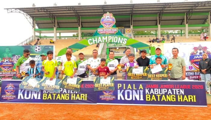 Bupati Batang Hari Diwakili Sekda Tutup Resmi Final Jambi Junior League 2026
