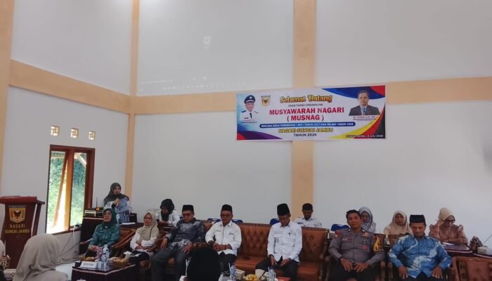 Wali Nagari Sungai Jambu: Musyawarah Nagari Jadi Forum Tertinggi Penentuan Arah Pembangunan 2027