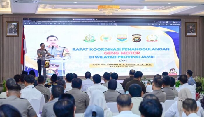 Polda Jambi Perangi Geng Motor, Kapolda Tegaskan Penanganan Harus Melibatkan Semua Elemen Masyarakat